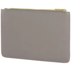 Gift Campaign Pochette in pelle sintetica in colori classici con cerniera dorata> Pochette Personalizzate