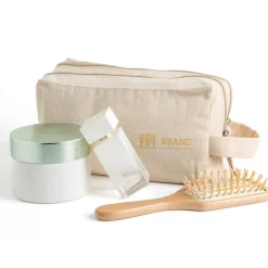 Gift Campaign Pochette in tela canvas con doppio scomparto e manico incluso></noscript> Beauty Case Personalizzati