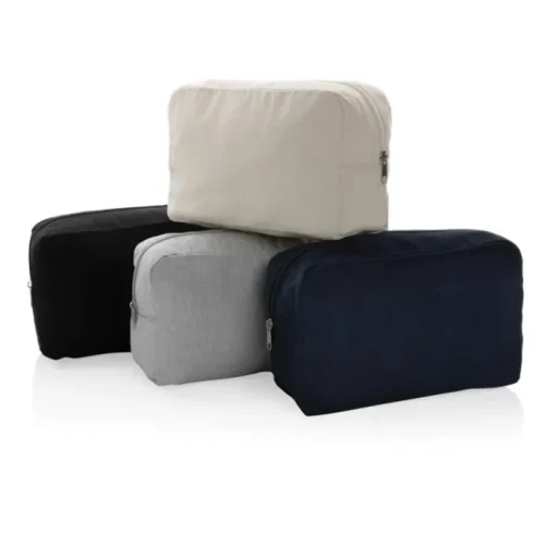 Gift Campaign Pochette in tela riciclata 285g/m2 con tracciante AWARE EcoTraceRaw> Pochette Personalizzate