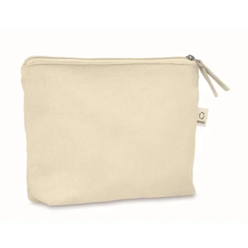 Gift Campaign Pochette in tessuto riciclato da 320 gr/m² con cerniera coordinata> Pochette Personalizzate