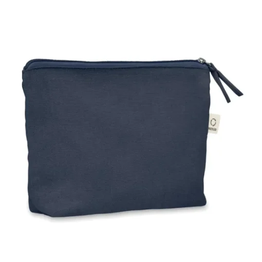 Gift Campaign Pochette in tessuto riciclato da 320 gr/m² con cerniera coordinata> Pochette Personalizzate