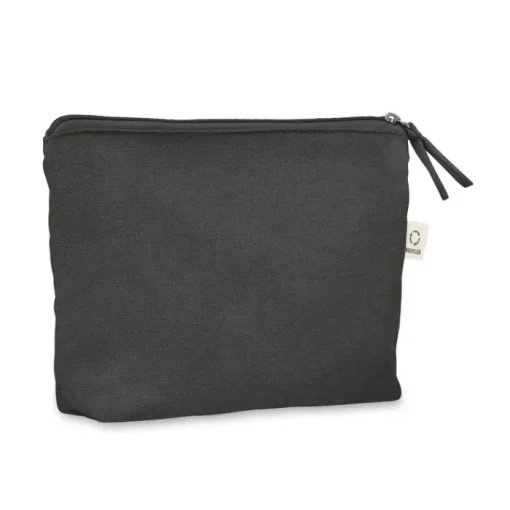 Gift Campaign Pochette in tessuto riciclato da 320 gr/m² con cerniera coordinata> Pochette Personalizzate