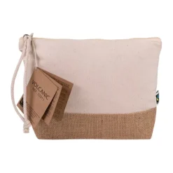 Gift Campaign Pochette personalizzata in cotone da 220 gr/m2 e fondo in iuta> Pochette Personalizzate