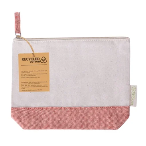 Gift Campaign Pochette promozionale in cotone riciclato con base e maniglia colorate> Pochette Personalizzate
