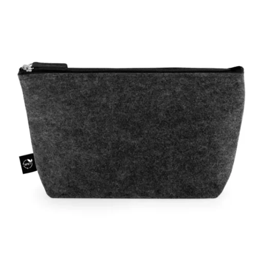 Gift Campaign Pochette spaziosa in feltro riciclato con chiusura a zip> Pochette Personalizzate