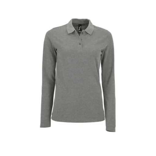 Gift Campaign Polo a maniche lunghe da donna slimfit cotone 180g/m2 SOL'S Perfect> Polo Personalizzate