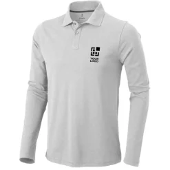 Gift Campaign Polo a maniche lunghe da uomo in cotone piqué da 200 g/m2 Elevate Life></noscript> Polo Personalizzate