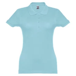 Gift Campaign Polo aderente da donna in 100% cotone piquet cardato 195 g/m2 THC Eve><noscript><img width=