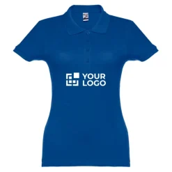 Gift Campaign Polo aderente da donna in 100% cotone piquet cardato 195 g/m2 THC Eve><noscript><img width=