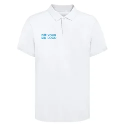 Gift Campaign Polo bianca con 2 bottoni coordinati in 100% cotone piqué 220 g/m2></noscript> Polo Personalizzate