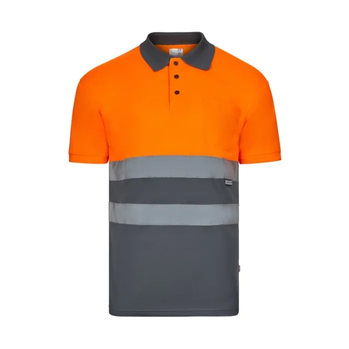 Gift Campaign Polo bicolore da lavoro alta visibilità in poliestere 160g/m2 Velilla> Polo Personalizzate