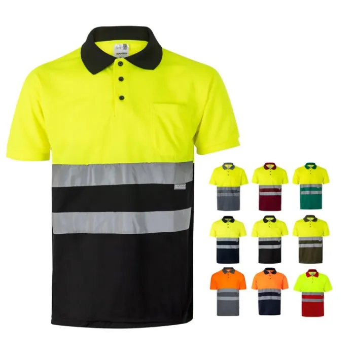 Gift Campaign Polo bicolore da lavoro alta visibilità in poliestere 160g/m2 Velilla> Polo Personalizzate