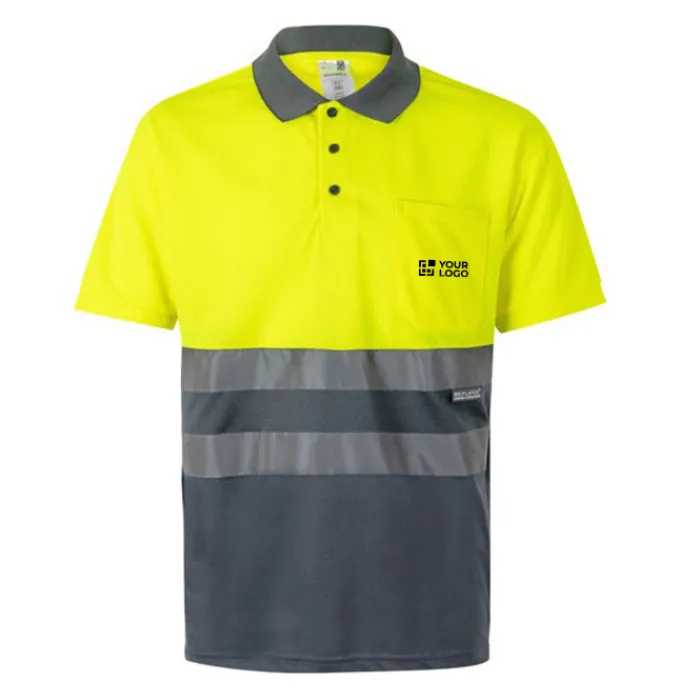 Gift Campaign Polo bicolore da lavoro alta visibilità in poliestere 160g/m2 Velilla> Polo Personalizzate