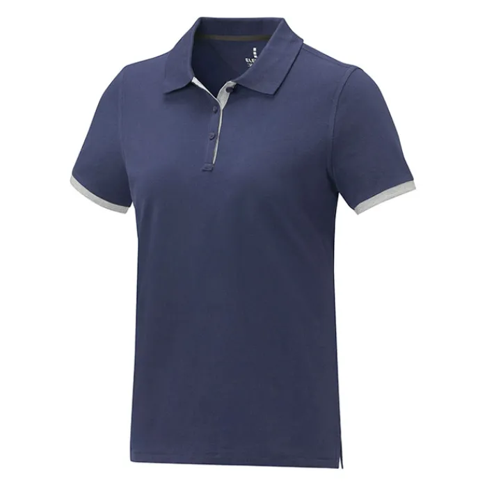 Gift Campaign Polo bicolore in cotone piquè da 220 g/m2 Elevate Life> Polo Personalizzate
