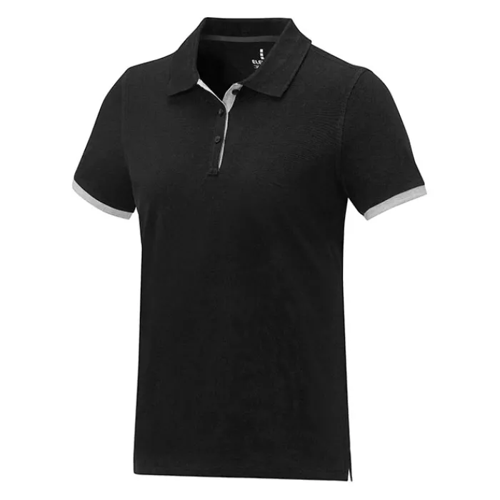 Gift Campaign Polo bicolore in cotone piquè da 220 g/m2 Elevate Life> Polo Personalizzate