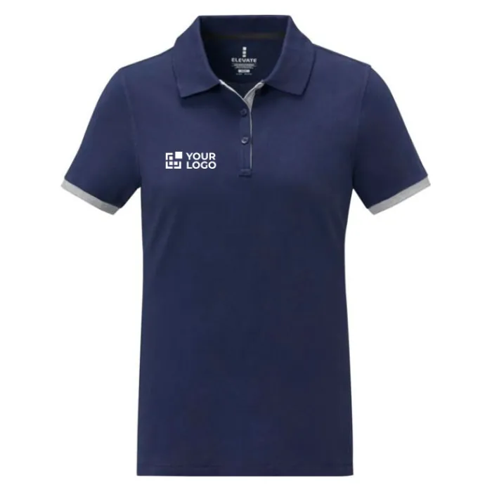 Gift Campaign Polo bicolore in cotone piquè da 220 g/m2 Elevate Life> Polo Personalizzate