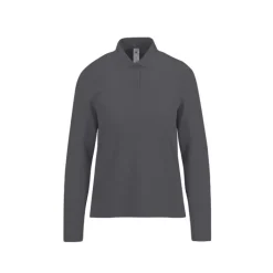 Gift Campaign Polo classica da donna a maniche lunghe in cotone piqué 180 g/m2 B&C></noscript> Polo Personalizzate