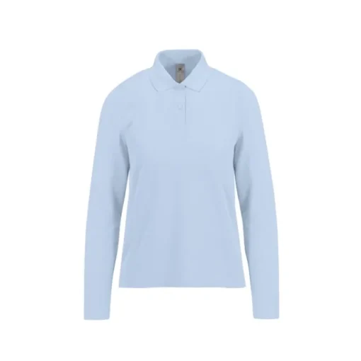 Gift Campaign Polo classica da donna a maniche lunghe in cotone piqué 180 g/m2 B&C> Polo Personalizzate