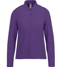 Gift Campaign Polo classica da donna a maniche lunghe in cotone piqué 180 g/m2 B&C></noscript> Polo Personalizzate