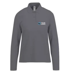 Gift Campaign Polo classica da donna a maniche lunghe in cotone piqué 180 g/m2 B&C></noscript> Polo Personalizzate