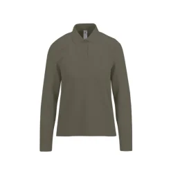 Gift Campaign Polo classica da donna a maniche lunghe in cotone piqué 180 g/m2 B&C></noscript> Polo Personalizzate