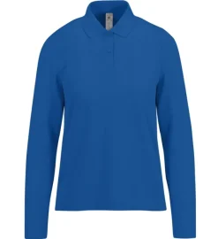 Gift Campaign Polo classica da donna a maniche lunghe in cotone piqué 180 g/m2 B&C></noscript> Polo Personalizzate