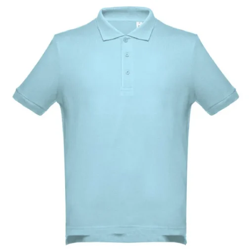 Gift Campaign Polo con maniche a costine in cotone piquet da 195 g/m2 THC Adam> Polo Personalizzate