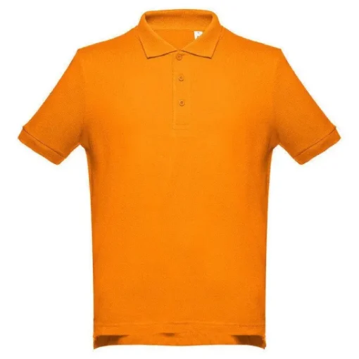 Gift Campaign Polo con maniche a costine in cotone piquet da 195 g/m2 THC Adam> Polo Personalizzate