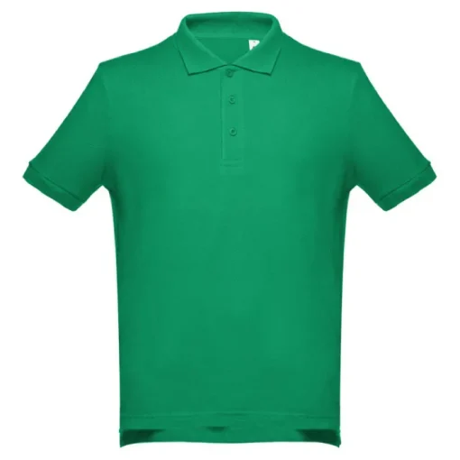 Gift Campaign Polo con maniche a costine in cotone piquet da 195 g/m2 THC Adam> Polo Personalizzate
