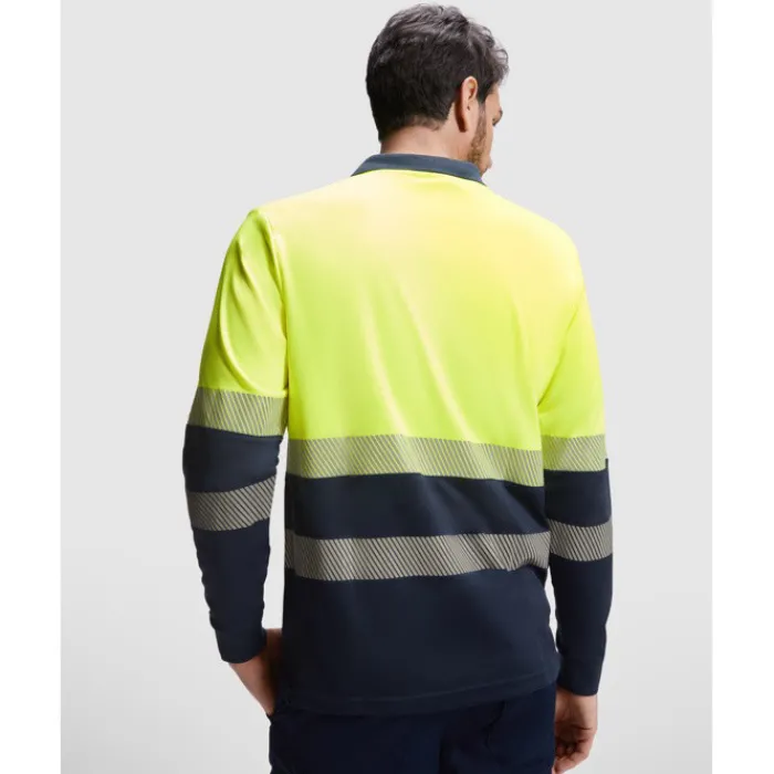 Gift Campaign Polo da lavoro ad alta visibilità maniche lunghe 170 g/m2 Roly Vega LS> Polo Personalizzate