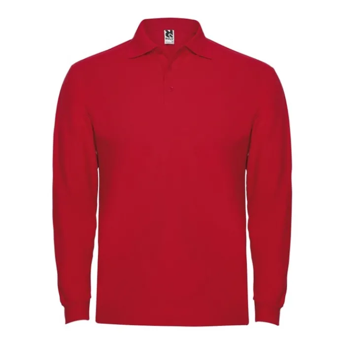 Gift Campaign Polo da uomo a maniche lunghe in 100% cotone piqué 220 g/m2 Roly> Polo Personalizzate