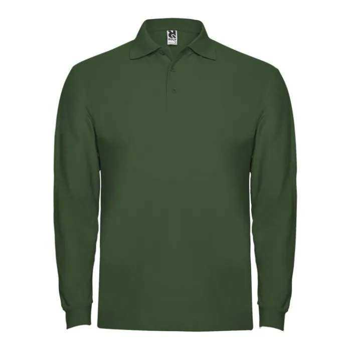 Gift Campaign Polo da uomo a maniche lunghe in 100% cotone piqué 220 g/m2 Roly> Polo Personalizzate