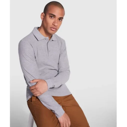 Gift Campaign Polo lunga in cotone con polsini a costine 220g/m2 Roly Direct Estrella> Polo Personalizzate