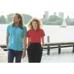 Gift Campaign Polo promozionali in tessuto organico riciclato 220g/m2 Elevate NXT><noscript><img width=