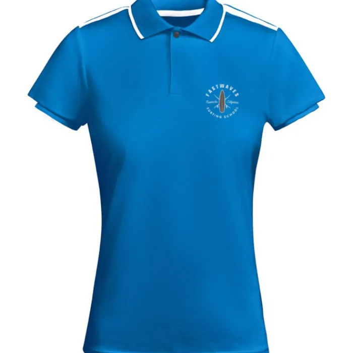 Gift Campaign Polo sportiva bicolore da donna in poliestere 140 g/m² Roly> Polo Personalizzate