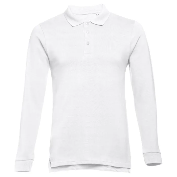 Gift Campaign Polo uomo a maniche lunghe in cotone piquet cardato 210 g/m2 THC Bern> Polo Personalizzate