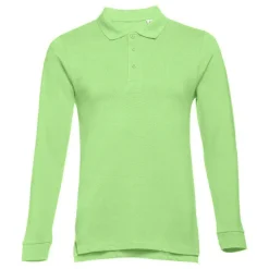 Gift Campaign Polo uomo a maniche lunghe in cotone piquet cardato 210 g/m2 THC Bern><noscript><img width=