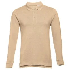 Gift Campaign Polo uomo a maniche lunghe in cotone piquet cardato 210 g/m2 THC Bern><noscript><img width=