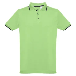 Gift Campaign Polo uomo slim fit 3 bottoni in cotone piquet cardato 210g/m2 THC Rome><noscript><img width=