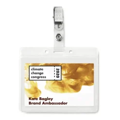 Gift Campaign Porta badge promozionale in PVC clip metallica ClipOn></noscript> Gadget Per Medici E Infermieri|Lanyard E Porta Badge Personalizzati