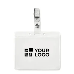 Gift Campaign Porta badge promozionale in PVC clip metallica ClipOn></noscript> Gadget Per Medici E Infermieri|Lanyard E Porta Badge Personalizzati