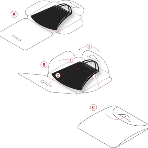 Gift Campaign Porta mascherina grande plastica bianca per personalizzazione Folder> Gadget Per Medici E Infermieri