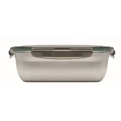 Gift Campaign Porta pranzo in acciaio riciclato con divisore e coperchio in PP 1.5l><noscript><img width=