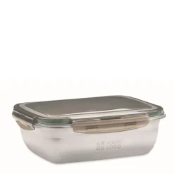 Gift Campaign Porta pranzo in acciaio riciclato con divisore e coperchio in PP 1.5l><noscript><img width=