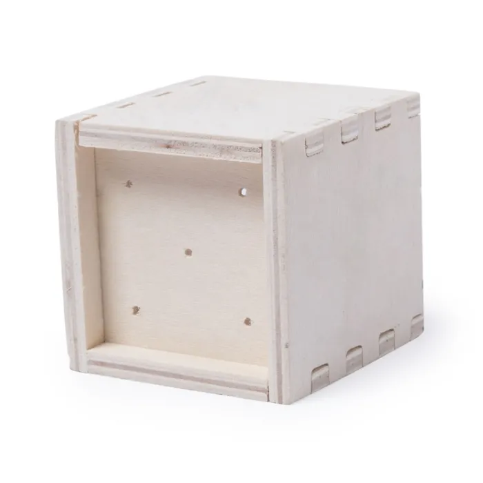 Gift Campaign Porta vaso in legno con vasetto biodegradabile e semi di menta Box> Vasetti Con Semi