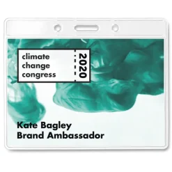 Gift Campaign Portabadge personalizzato con logo senza nastro Pass></noscript> Lanyard E Porta Badge Personalizzati