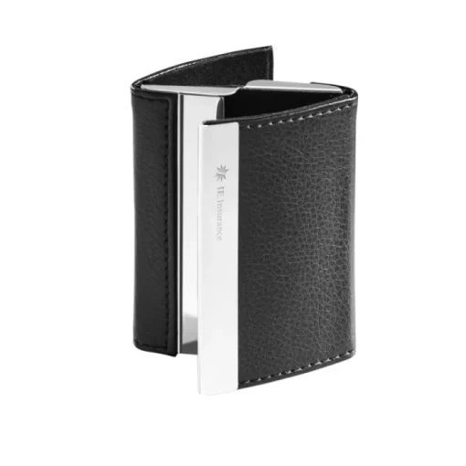 Gift Campaign Portabigliettini da visita doppio scomparto placca metallo Executive> Gadget Per L'Ufficio|Porta Biglietti Da Visita