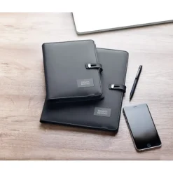Gift Campaign Portablocchi personalizzati A4 ricarica wireless e tasche interne Tech> Portadocumenti Personalizzati