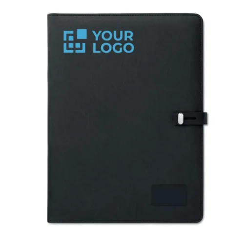 Gift Campaign Portablocchi personalizzati A4 ricarica wireless e tasche interne Tech> Portadocumenti Personalizzati