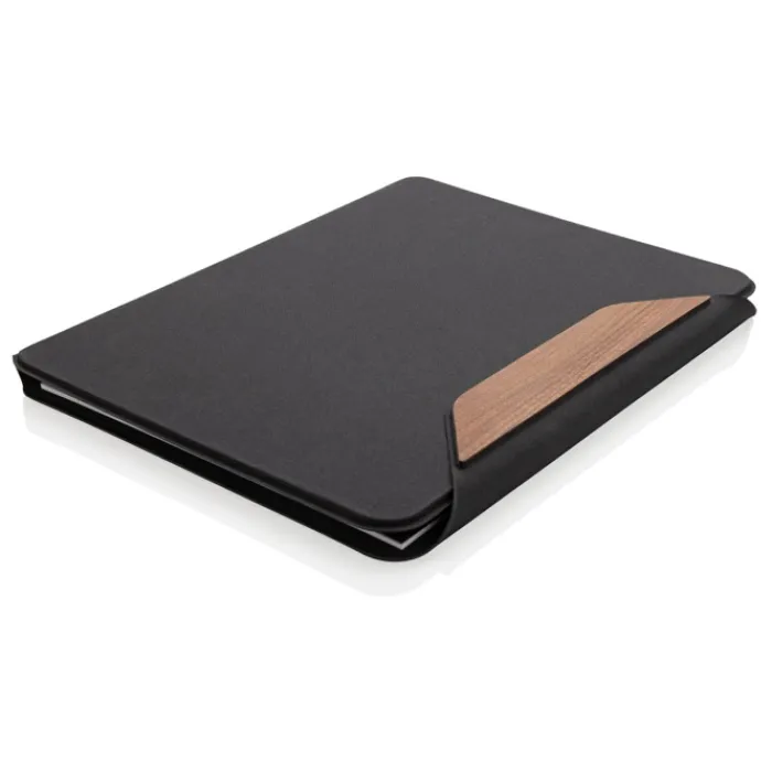 Gift Campaign Portablocco con copertina rigida in noce con carta 70 g/m2 A4 a righe> Portadocumenti Personalizzati